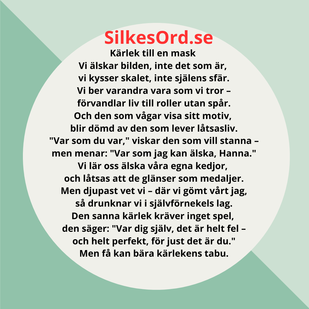 Karlek till en mask