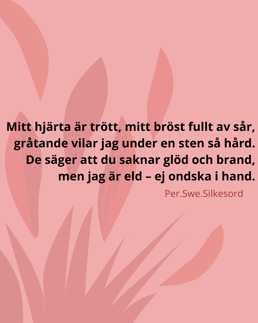 Mitt hjarta ar trott mitt brost fullt av sar